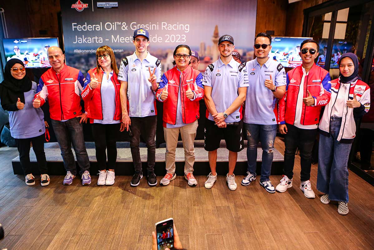 Dalam Acara Jakarta Meet Ride 2023 Federal Oil Ajak Tim Gresini