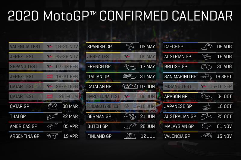 Jadwal Resmi MotoGP 2020