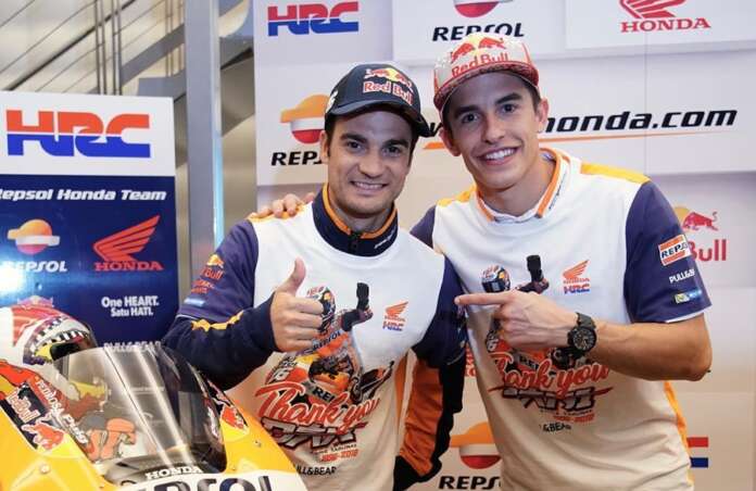 Dani Pedrosa dan Marc Marquez