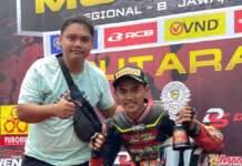 Aqshal Ilham (Reina Racing) Tunjukan Potensinya, Jawara Race 2 Novice MP Semarang