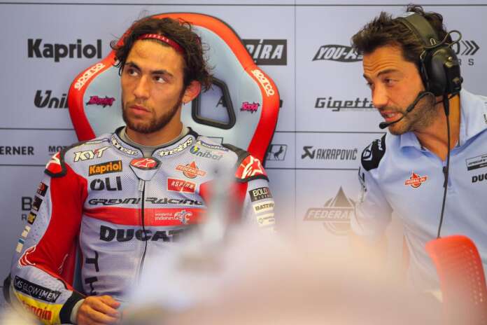 Enea Bastianini dan Alberto Giribuola