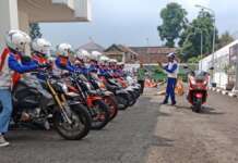 Instruktur Safety Riding Astra Motor Sebarkan Semangat #Cari_Aman di Jalan Raya