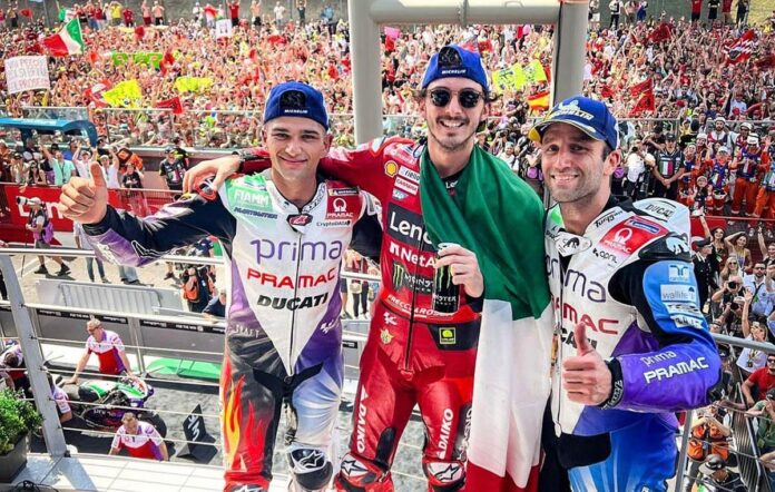 Podium MotoGP Italia