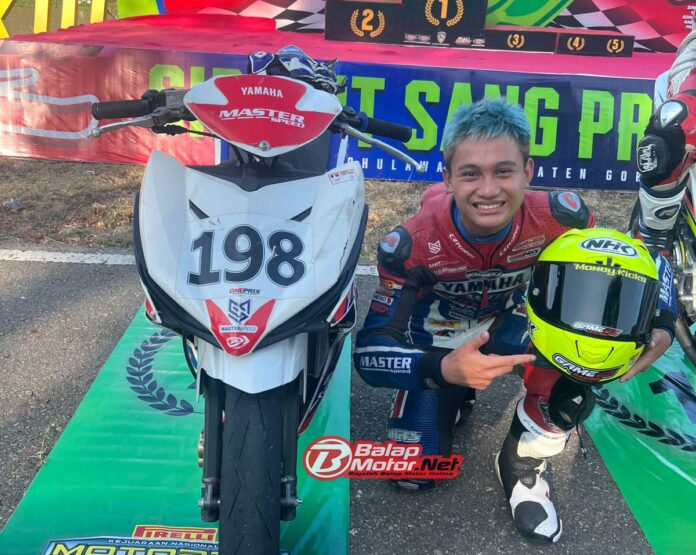 Afhil Sanjaya Juara Region Rookie Motoprix Sulawesi 2023