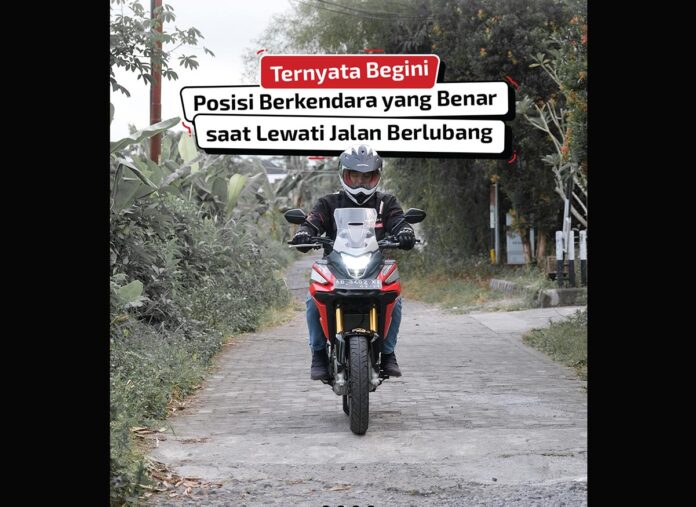 Posisi Berkendara Jalan Berlubang