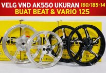 Upgrade Tampilan! VND AK550 Ukuran 160/185-17 Siap Bikin Honda BeAT & Vario 125 Makin Ganteng