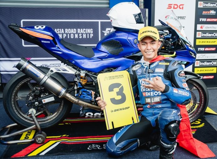Candra Hermawan podium 3 race 2 kelas AP250 seri 2 ARRC Buriram 2026