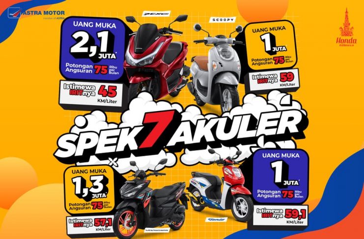 SPEK7AKULER Juli 2026, Astra Motor Yogyakarta Beri DP Ringan dan Potongan Angsuran