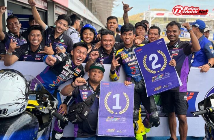 Candra Tole Double Winner R15 Pro! Yamaha Aditama Full Senyum di YSR Mandalika