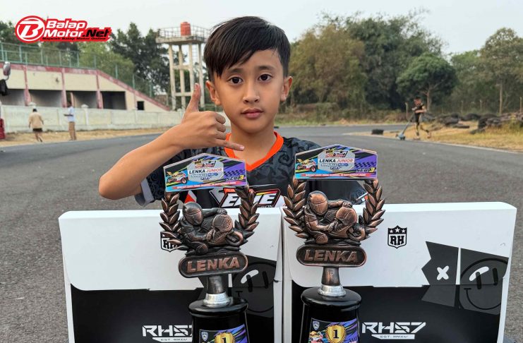 Favio Varossi Terbaik di Kelas Expert & Rookie Pro LENKA Junior Cup Prix Subang 2026