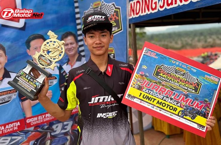 Ramdan Alnadif “JMRT” Bawa Pulang Hadiah Motor dari Grasstrack Sumsel