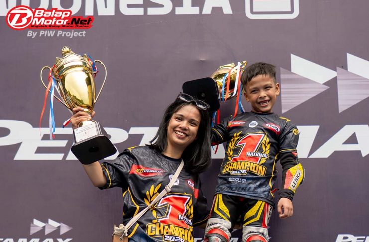 Fakhri Shaquille Kawinkan Dua Gelar Juara Nasional Pocket Bike MotoMini Indonesia 2026